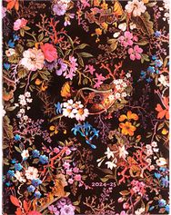 Darbo knyga PAPERBLANKS 18mėn. 2024 liepa - 2025 gruod. Floralia ULTRA, VER, fle xi