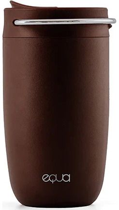 Termo puodelis EQUA CUP BROWN WITH SILVER, 300 ml