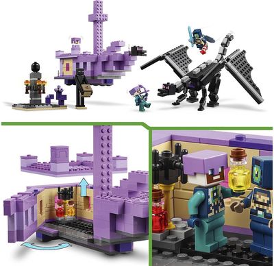 LEGO Minecraft Enderio Drakonas Ir Pabaigos Laivas 21264L