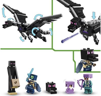 LEGO Minecraft Enderio Drakonas Ir Pabaigos Laivas 21264L