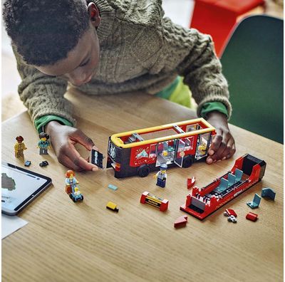 LEGO City Raudonas Dviaukštis Apžvalgos Autobusas 60407L