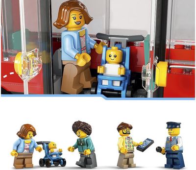 LEGO City Raudonas Dviaukštis Apžvalgos Autobusas 60407L