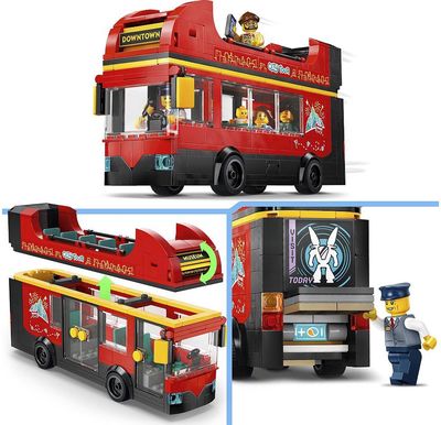 LEGO City Raudonas Dviaukštis Apžvalgos Autobusas 60407L