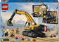 LEGO City Geltonas Statybų Ekskavatorius 60420L