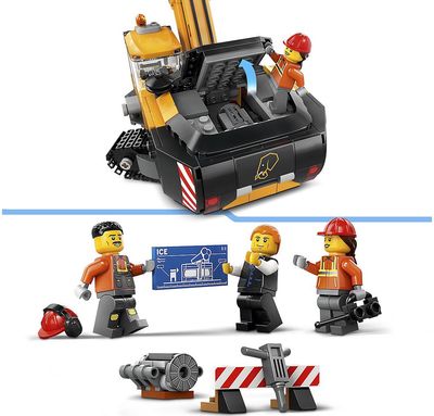LEGO City Geltonas Statybų Ekskavatorius 60420L