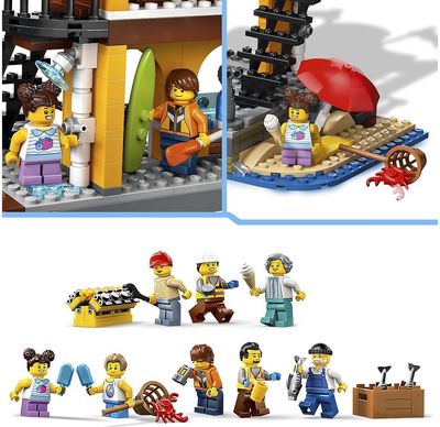 LEGO City Pajūrio Uostas Su Krovininiu Laivu 60422L