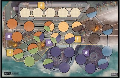 Stalo žadimas su figūrėlėmis UNMATCHED Marvel: King & Country (EN)