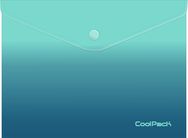 Aplankas (vokas) GRADIENT su spaustuku, A4, Blue Lagoon