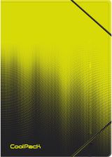 Aplankas plastikinis GRADIENT su guma, A4, Lemon