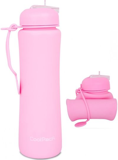 Silikoninė gertuvė CP BRISK RPET RED 600 ml