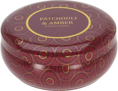 Žvakė metaliniame indelyje 13,5x10,9 cm, įv. rūšys