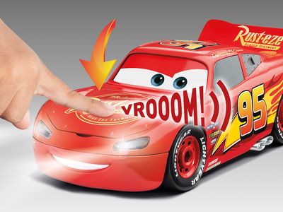 Modeliavimo rinkinys REVELL JUNIOR KIT Lightning McQueen (light&sound)