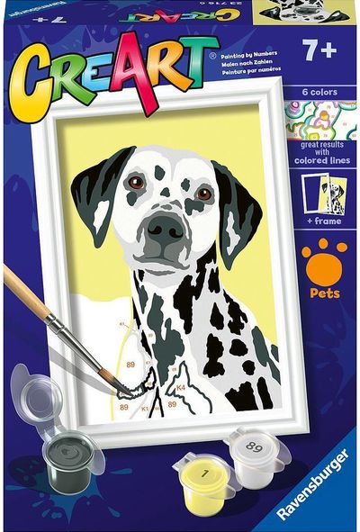 Tapyba pagal numerius RAVENSBURGER Dalmatian 8.5 x 12 cm