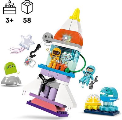 LEGO DUPLO Kosminio erdvėlaivio nuotykiai trys viename