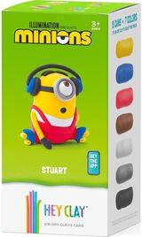 Modelinas HEY CLAY Air-Dry Clay Minion Stuart 5vnt.