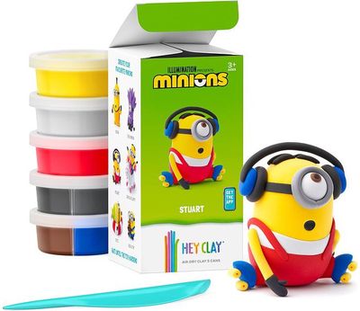 Modelinas HEY CLAY Air-Dry Clay Minion Stuart 5vnt.