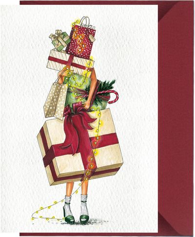 Atvirukas su voku DOVANŲ KALNAS, 16,2x11,6 cm