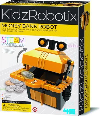 Mokslinis rinkinys 4M KidzRobotix Robotas-taupyklė