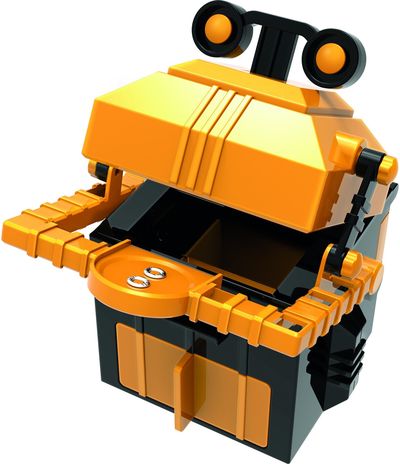 Mokslinis rinkinys 4M KidzRobotix Robotas-taupyklė