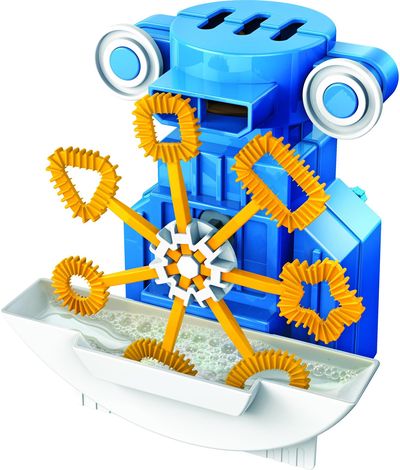 Mokslinis rinkinys 4M KidzRobotix Muilo burbulų robotas