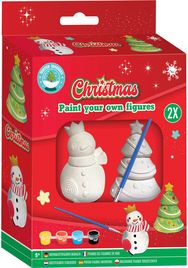Kūrybinis rinkinys CHRISTMAS nuspalvink savo figūrėlės 2 vnt. (7cm) įv. rūšys