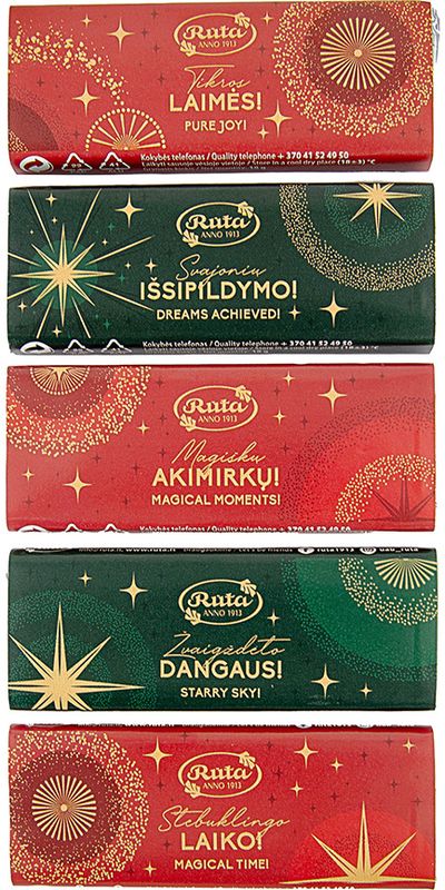 Juodasis šokoladas (50 %) „Svajonių išsipildymo!“, 18 g