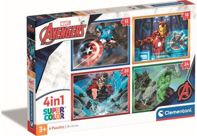Dėlionė MARVEL AVENGERS 4in1 (12+16+20+24)