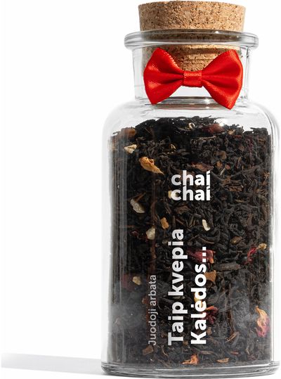 Juodoji arbata TAIP KVEPIA KALĖDOS 80 g buteliuke