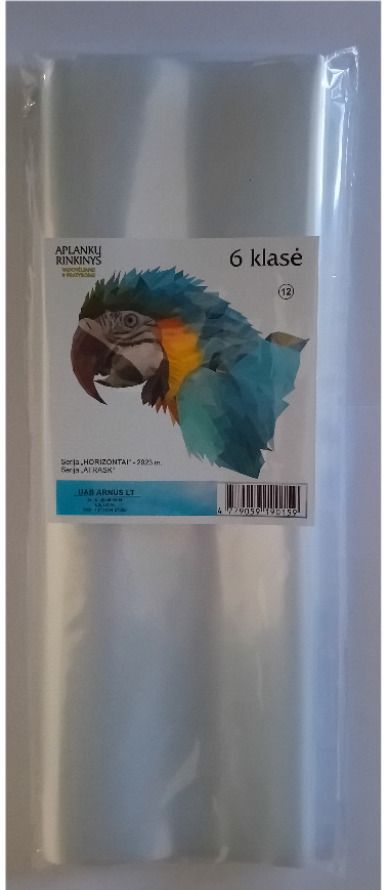 Aplankų rinkinys vadovėliams ir pratyboms 6 kl., 12 vnt.