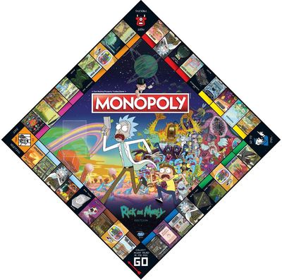 Stalo žaidimas MONOPOLY Rick and Morty (EN)