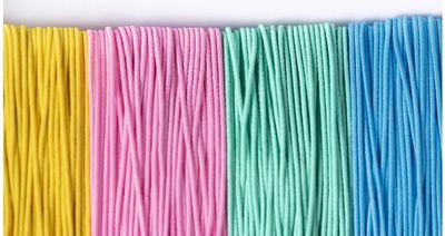 Tamprių siūlų rinkinys rankdarbiams FOLIA PASTELINĖS 4 spalvos, kiekvienas 5m