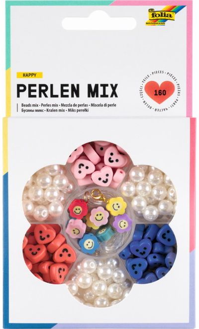 Karoliukų rinkinys FOLIA SMILEY perlai