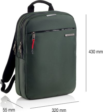 Kuprinė MR BAG TO WORK, t. žalios sp, 43 cm