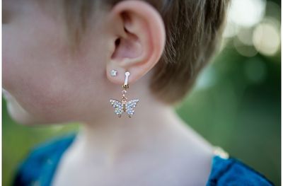 Auskarai BOUTIQUE Butterfly Clip On, 2 rinkiniai