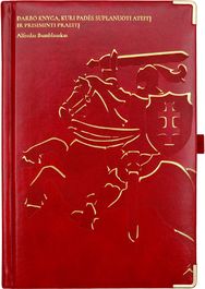 Istorinis darbo kalendorius 2026, PU, A5, aukso spalvos kraštai, raudonos sp.