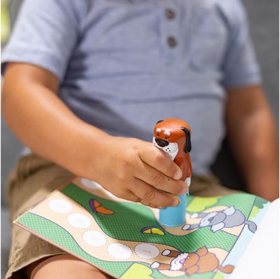 MELISSA & DOUG Sticker WOW! veiklos knygelė Šuniukas