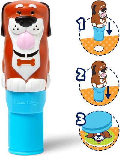 MELISSA & DOUG Sticker WOW! veiklos knygelė Šuniukas
