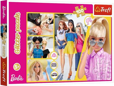 TREFL BARBIE Blizgantis dėlionė, 100 det.