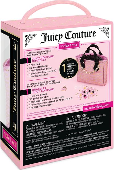 MAKE IT REAL Juicy Couture mini rankinė ir apyrankė