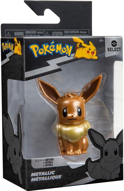 POKEMON Select True-Color Metallic Battle figūrėlė, 7,5 cm