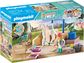 PLAYMOBIL WORLD OF HORSES Arklių plovykla su Isabella ir Lioness 71354