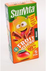 SUNVITA VAISIŲ JUOSTELĖS mangų skonio, 5 x 10g