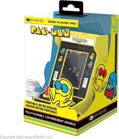 Nešiojama žaidimų konsolė MY ARCADE Nano Player Pac-Man