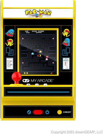 Nešiojama žaidimų konsolė MY ARCADE Nano Player Pac-Man