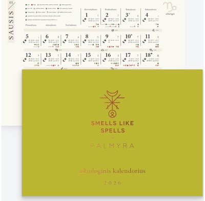 Palmyros astrologinis kalendorius 2026