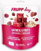 Liofilizuotų aviečių ir saulėgrąžų kubeliai su avižomis Frupp Day, 25 g