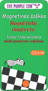 Kelioninis žaidimas THE PURPLE COW Checkers (šaškės)