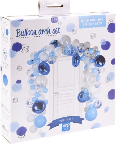 Balionų arkos rinkinys BLUE, 122 vnt.