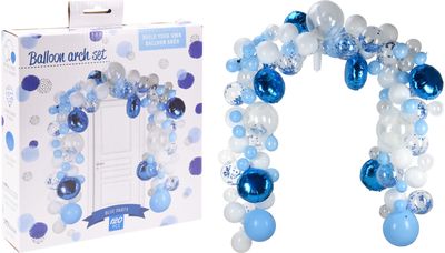 Balionų arkos rinkinys BLUE, 122 vnt.
