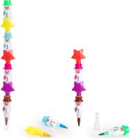 Spalvoti pieštukai Magic Moments Snowman&Snow, 7 vnt., sumaunami